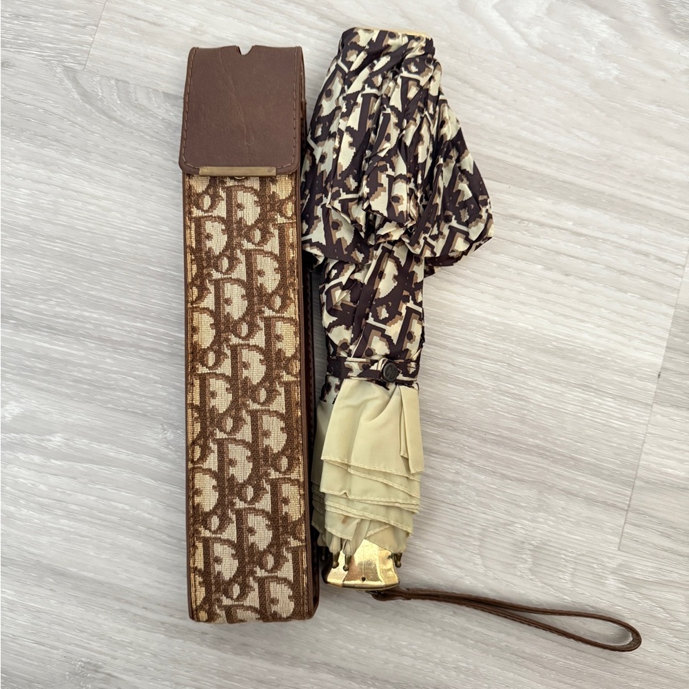 Christian Dior monogram foldable umbrella